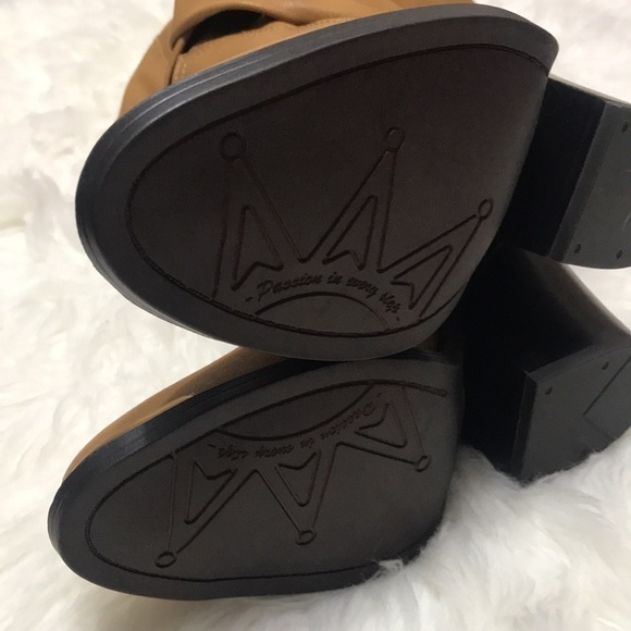 New Franco Sarto Knee High Faux Leather Boots Sz 7M - Picture 6 of 11